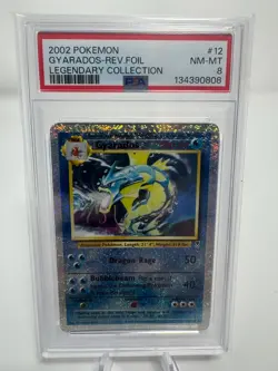 PSA 8 Gyarados Reverse Holo #12 2002 Pokemon Legendary Collection - Image 1