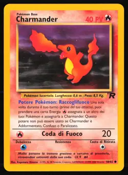 Charmander 50/82 Team Rocket - Pokemon TCG - ITALIAN - LP - Image 1