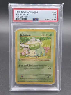 1999 Pokemon Game Bulbasaur 1st Edition #44 Vintage Base Set - PSA 1 - Image 1
