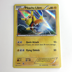Pikachu Libre Holo 30/30 XY Trainer Kit Pikachu Libre & Suicine Pokemon LP/MP - Image 1