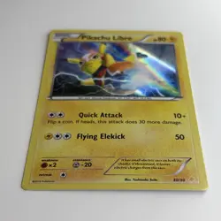Pikachu Libre Holo 30/30 XY Trainer Kit Pikachu Libre & Suicine Pokemon LP/MP - Image 2