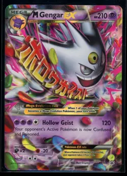 M Gengar EX XY166 XY Promo Holo Full Art Mega Pokemon 2016 - Image 1