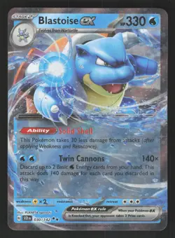 Blastoise ex 030/142 Pokemon SV07: Stellar Crown - Image 1