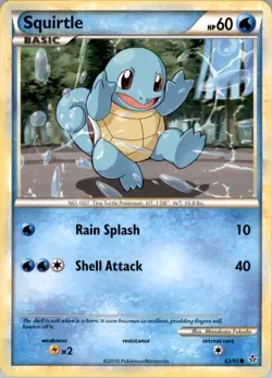 Squirtle Common Unleashed 63/95 LP Pokemon - Image 1