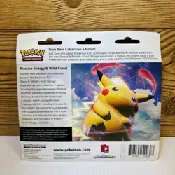 Pokemon TCG: Sword & Shield Vivid Voltage 3 Pack Blister Vaporeon Promo -SEALED - Image 2