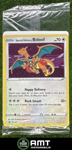 Special Delivery Bidoof Sealed 2019-2023 Pokemon Sword Shield Black Star Promos - Image 1