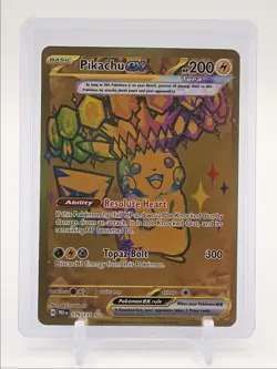 PIKACHU EX 2025 POKEMON PRISMATIC EVOLUTIONS HYPER RARE 179/131 Q6463 - Image 1