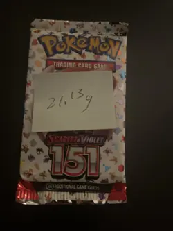Very Heavy! 21.13 Gram Pokemon 151 Booster Pack Weighed Sealed - Image 3