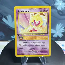 Pokemon Smoochum 54/64 Neo Revelation 1st Edition LP - Image 1