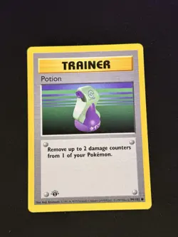Pokemon Base Set TRAINER POTION 94/102 Shadowless 1st Edition - Image 1