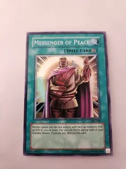 YU-GI-OH MESSENGER OF PEACE SRL-102 UNLIMITED SUPER RARE LP - Image 1