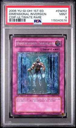 2006 Yu-Gi-Oh! Dimensional Inversion Cyberdark Impact CDIP 1st Edition UTR PSA 9 - Image 1