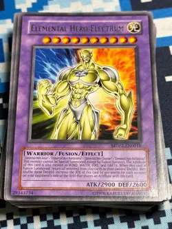 YUGIOH! Konami Replacement Redemption Elemental Hero Electrum MDP2-EN001K LP - Image 1