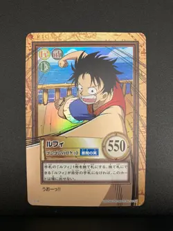 One Piece Luffy C112 Hyper Battle Carddass 2001 Bandai Japanese Holo Rare - Image 1