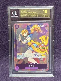 BGS10 BLACK LABEL O-NAMI JAPANESE JUDGE PROMO ST18-002 ONE PIECE CARD 2025 - Image 1