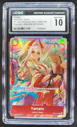 2025 ONE PIECE CCG YAMATO ALT ART EB01-007 CGC 10 A PT - Image 1