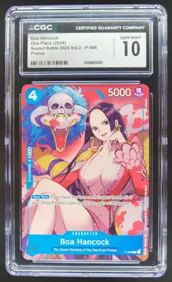 2024 ONE PIECE CCG BOA HANCOCK P-066 SEALED BATTLE PROMO CGC 10 A PT - Image 1