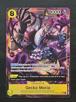 Gecko Moria OP14-104 - One Piece The Azure Sea's Seven Alt Art - Image 1