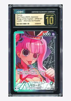 One Piece CGC 10 PRISTINE Perona L Alternate Art 2023 OP06-021 OP06 Japanese - Image 1
