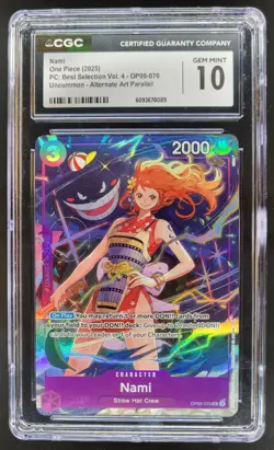 2025 ONE PIECE CCG NAMI ALT ART OP09-070 CGC 10 A PT - Image 1
