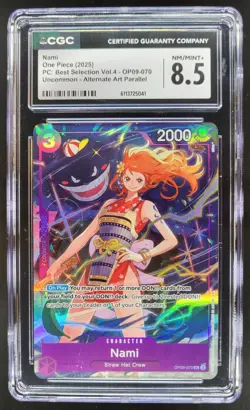 2025 ONE PIECE CCG NAMI ALT ART OP09-070 CGC 8.5 A PT - Image 1