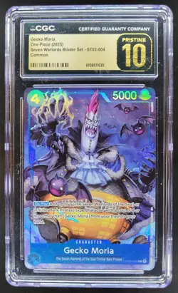 2025 ONE PIECE CCG GECKO MORIA ST03-004 CGC 10 PRISTINE A PT - Image 1