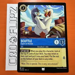 Scuttle - Expert on Humans - 154/204 - Disney Lorcana TCG Ursula's Return - LP - Image 1