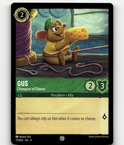Disney Lorcana Gus - Champion of Cheese - Ursula's Return - Image 1