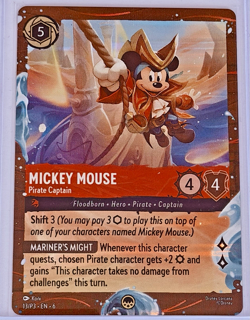Disney Lorcana TCG - Mickey- Pirate Captain (Disney Treasure Cruise Promo) 13/P3 - Image 1