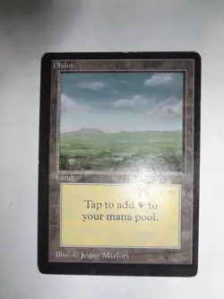 MTG MAGIC THE GATHERING CARD ORIGINAL BETA LAND PLAINS C V3 NO GRASS OR TREES X1 - Image 3