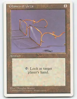 Glasses of Urza Fourth Edition Magic the Gathering Card - Image 1