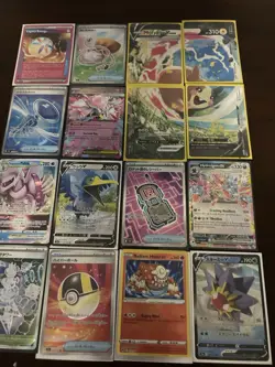 TCG 16 Card Lot + 1 Rare Card, Includes Ex, V, Vstar, V-Union, JP & English NM - Image 2