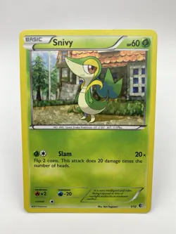 Snivy - 1/12 Holo McDonald's Promos 2011 001/012 LP Pokemon Card - Image 1