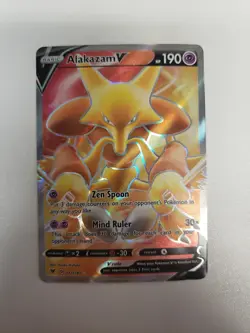 Alakazam V - 172/185 - Pokemon Vivid Voltage Sword & Shield Full Art Card NM - Image 1