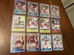 Boa Hancock x12 Card Lot Includes OP12 Alt Art SR + EB03 SR x4 One Piece English - Image 1