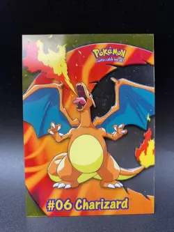 Charizard #06 PC3 Topps Blue Label TV Animation Clear Card Pokemon - Image 1