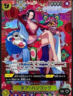 Bandai Boa Hancock Foil Promo Character Card OP-14 Japanese One Piece Card Game - Image 2