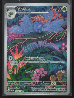 Gloom Illustration Rare SV03: Obsidian Flames 198/197 NM Pokemon Card - Image 1