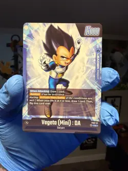 DBS Dragon Ball Fusion World FS07-01 Vegeta Mini Leader Trading Card - Image 2