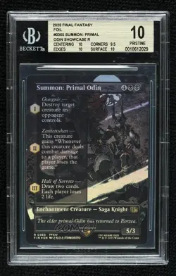 Summon Primal Odin (Borderless) Foil Magic Universes Beyond Final Fantasy BGS 10 - Image 1