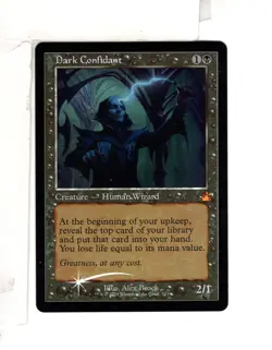 MTG SkeenAB Dark Confidant RETRO FRAME FOIL from RVR. NM. - Image 1