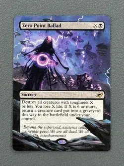 Zero Point Ballad MTG Edge of Eternities Hand Painted Extended Full Altered Art - Image 1