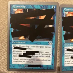 Magic The Gathering - Unglued - 4x Censorship - Very Good Condition - Image 2