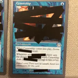 Magic The Gathering - Unglued - 4x Censorship - Very Good Condition - Image 5