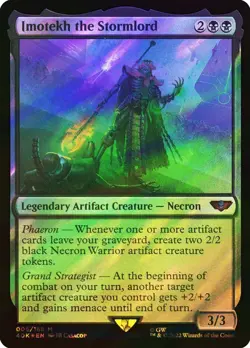1x SURGE FOIL Imotekh the Stormlord - Warhammer 40,000 NM MTG - Image 1