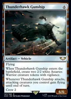 [1x] Thunderhawk Gunship - Surge Foil Near Mint, English Warhammer 40,000 Comman - Image 1