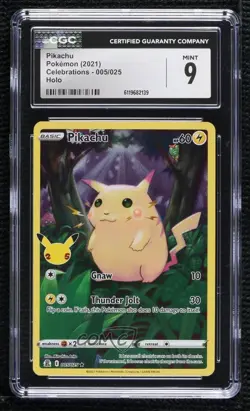 Pikachu Holo Pokemon Celebrations CGC 9 Mint - Image 1