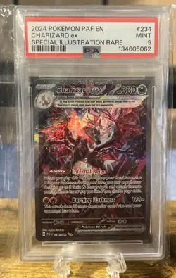 2024 POKEMON PAF EN-PALDEAN FATES SPECIAL ILLUSTRATION RARE CHARIZARD EX PSA 9 - Image 1