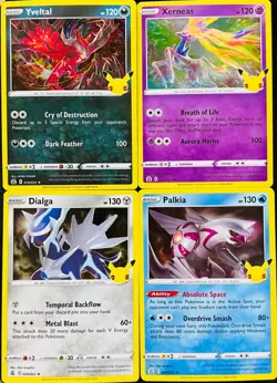 2021 POKEMON CELEBRATIONS 25th ANNIVERSARY HOLO - 4 CARD LOT - Image 1