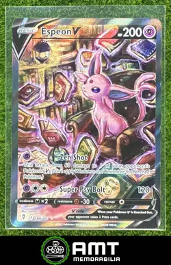 Espeon V 2021 Pokemon Sword & Shield Evolving Skies #180/203 Ultra Rare - Image 1